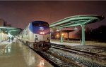 The westbound Lake Shore Limited calls at Toledo in the pre-dawn hours